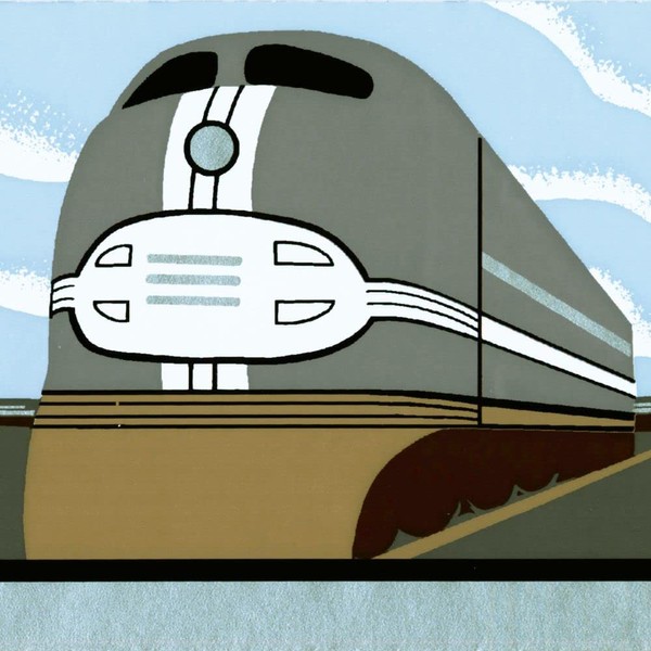 CONCORD WALLCOVERINGS ™ Wallpaper Border Kids Pattern Cartooned Trains Clouds