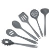 Culinary Couture Grey Silicone Kitchen Utensils Set of 6, Non-Stick