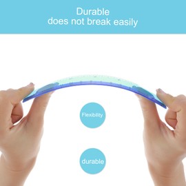 Thinp 6 Pack Rulers for Kids, Assorted Colors 15cm/6inch Ruler Small Ruler Plastic Flexible Rulers with Centimeters and Inches Shatterproof Mini Ruler for Classroom School Home Office (6)