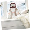 SUPVOX 1Pc Plush Jesus Throw Pillow Cute Cartoon Cushion for