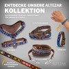 ALTEZAR Dog Lead Leather Wide Tribal Handmade in Mexico for