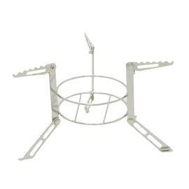 perfeclan Portable Stove Support Stand Cooking Tool Stainless Steel Multifunction Foldable Stove Stand for Outdoor Activities Hiking