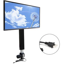 700mm Stroke Motorized TV Lift Bracket DC24V Motorized TV Mount Lift with Remote Control, Adjustable Lifter for 26 to 57inch TV, 20mm/s TV Automatic Lift Stand TV Lift Mechanism TV Lift Mount Bracket