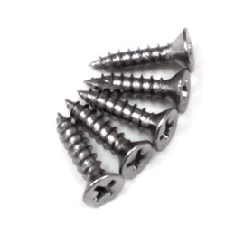 Hinge Outlet Polished Chrome Wood Screws for Hinges 9 x 1 Inch Inch - Fly Cut for Self Drilling - 24 Pack
