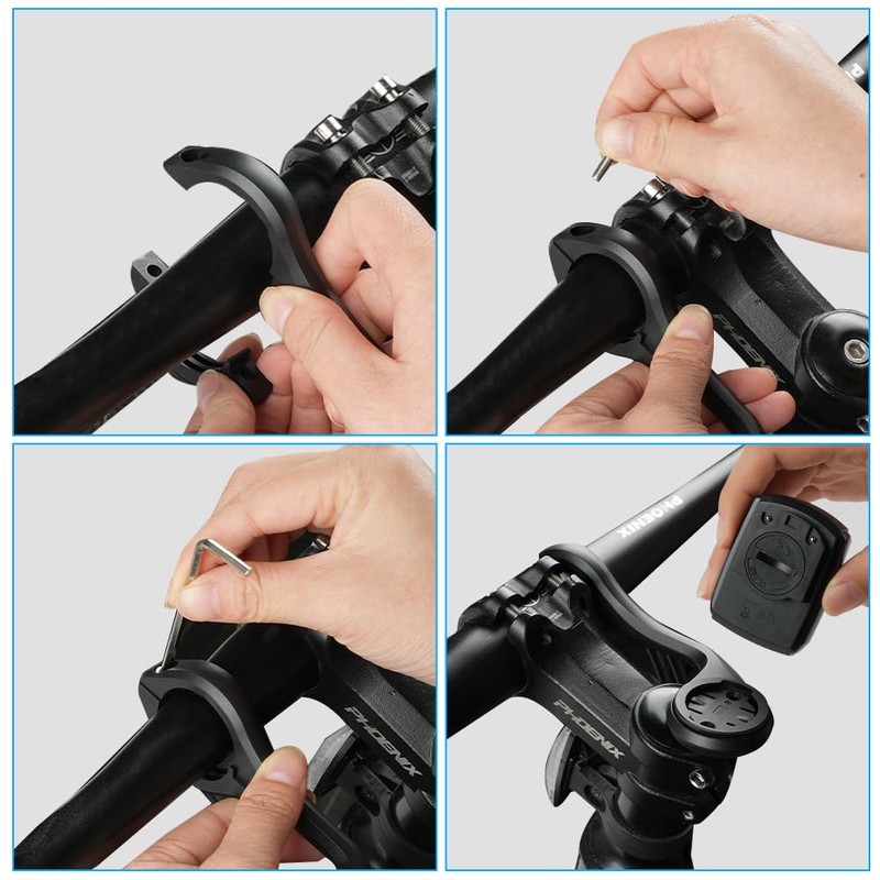 Adiwo Bicycle Mount for Garmin Edge, Bicycle Mount Compatible Bicycle