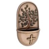 Roman Inc. 6"H Holy Water Font Tree of Life Bronze