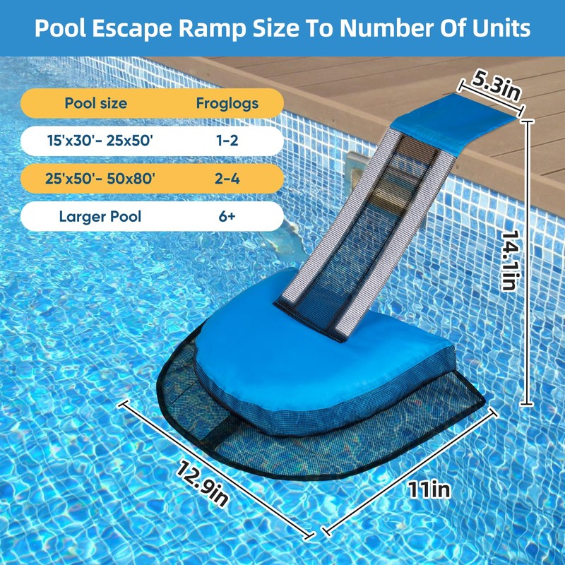 Pro Animal Frog Wildlife Saving Saver Escape Ramp Bridge for