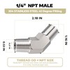 Pysrych Stainless Steel 304 Forged Pipe Fitting 45 Degree Male