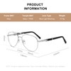 RB.Pilot Classic Aviator Reading Glasses for Men Women Light Blocking