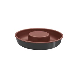 Tramontina Vermont Frankfurt Wreath Baking Mould, Diameter 24 cm, Non-Stick Coating, Even Browning, Wreath Tin, Black