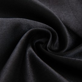 NTBAY Satin Body Pillowcase for Hair and Skin, Luxurious and Silky Pillow case with Envelope Closure, 20x54 Inches, Black