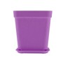 HOIGON 100 Pack 3 Inch Purple Square Nursery Pot, Durable