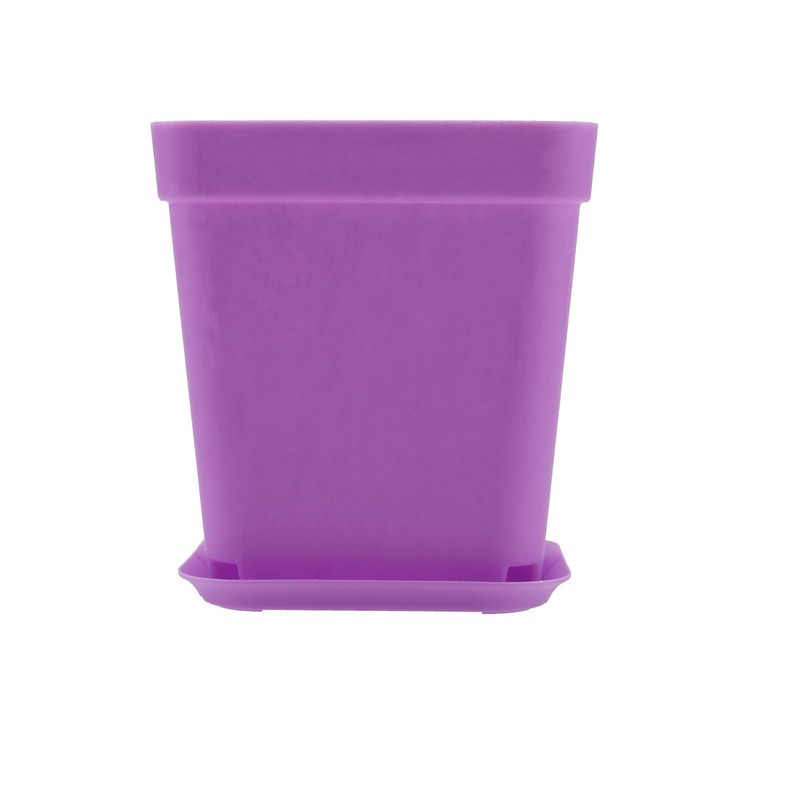 HOIGON 100 Pack 3 Inch Purple Square Nursery Pot, Durable