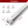 Kihung 3FT LED Shop Light Fixture,Upgrade V Shape T8 Tube