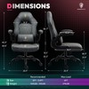 Dowinx 6661 Gaming Chair Grey Gaming Chair Breathable PU Leather