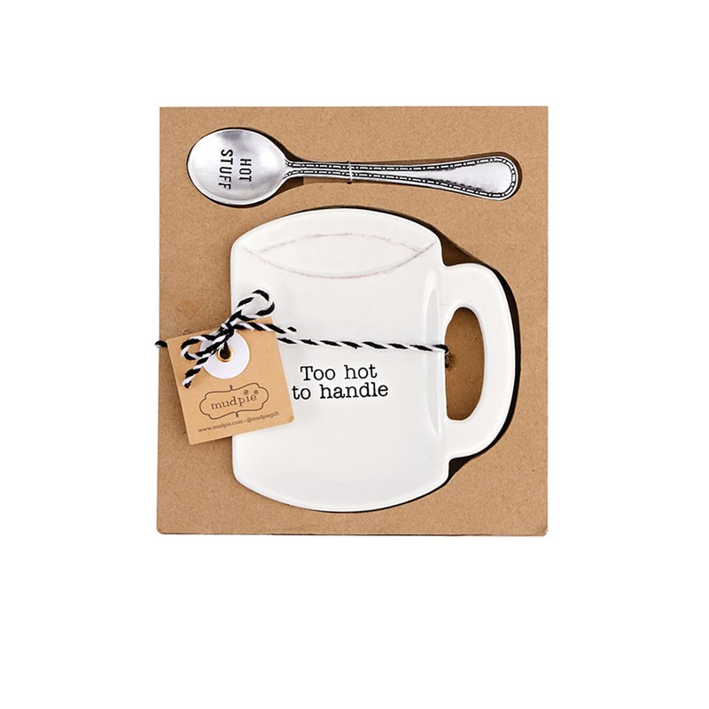 Mud Pie Home Kitchen Circa Coffee Break Coffee Mug Spoon