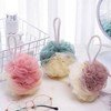 Soft & Rich Lather Hanging Shower Loofah 01. Pink 10ea