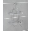 Wenko 15887100 Exclusive shower caddy Kuopio semicircular shower rack, 2