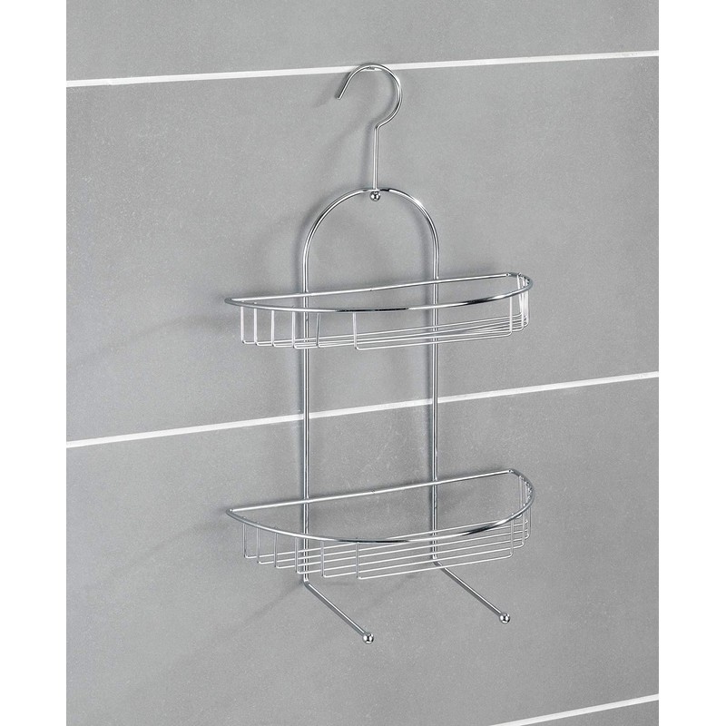 Wenko 15887100 Exclusive shower caddy Kuopio semicircular shower rack, 2