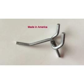 Trion Brand (20 Pack One Inch All Metal Peg Hooks for 1/8" to 1/4" Pegboard or Slatwall USA