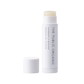 The Public Organic Moisturizing Lip [Certified Organic] 100% Natural Derived 4g (Peppermint & Rosemary Essential Oil) Lip Balm, Lipstick, Made in Japan