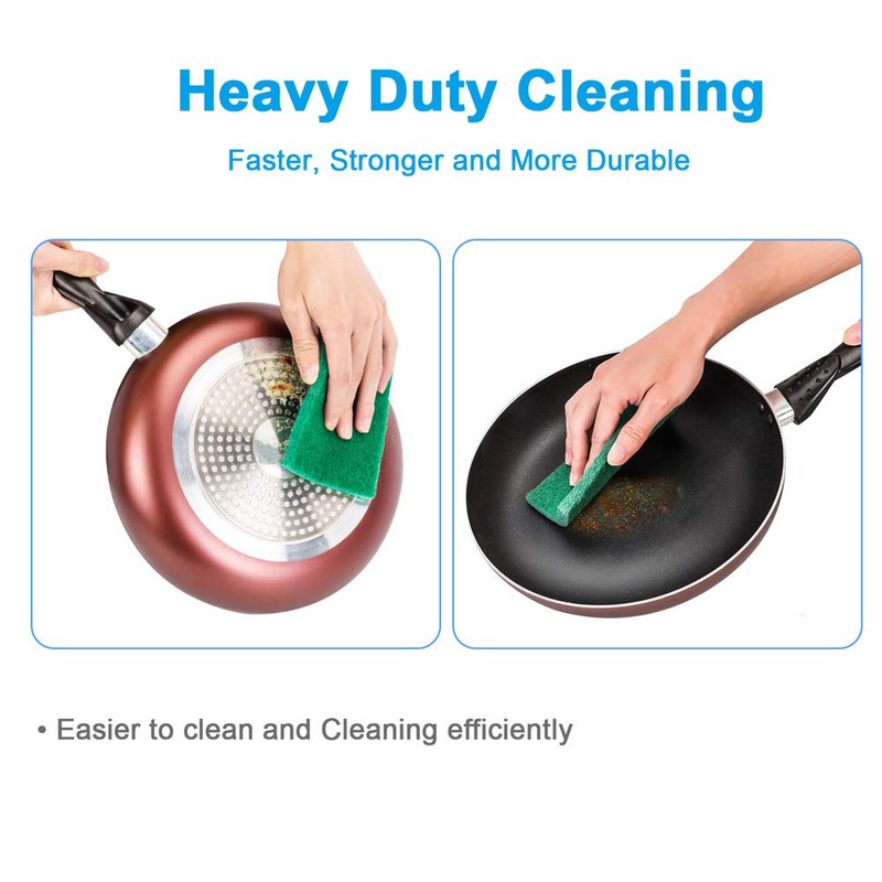 24PCS Scouring Pad - Premium Heavy Duty Scrub Pads, Reusable