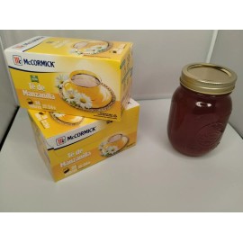 mccormick 2 cajas de te de manzanilla marca mccormick  20 sobres mas medio litro de miel