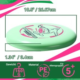 Wham-O Frisbee Freestyle Disc 160 g, 26.67 cm, Durable and Flexible PE for Outdoor Beach, Family Fun, Pack of 2