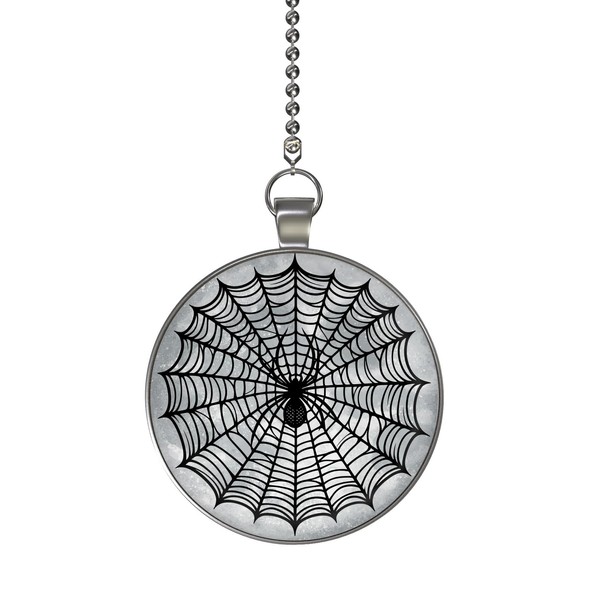 Gotham Decor Spiderweb Spider Moon Glow in the Dark Ceiling