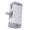 Pneumatic Rotary Actuator Aluminum Alloy Double Sealing Powerful Rack Type