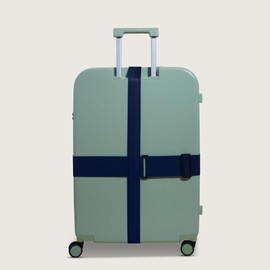 Cincha Travel Adjustable Luggage Strap, Fits Carry-On and Checked Bags, TSA Approved, Shark Tank Brand, Premium Travel Accessory (Navy)