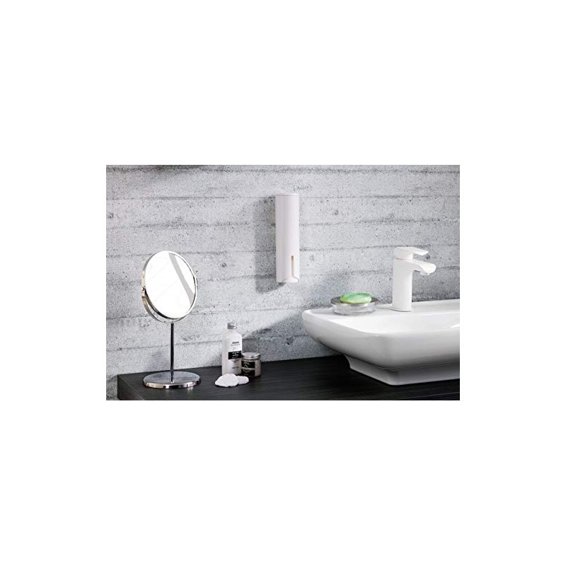 Fackelmann 86910 Cotton Pad Dispenser, Plastic, White