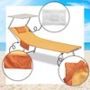 o-day Microfibre Beach Towel with Side Pockets, Inflatable Headrest, 190