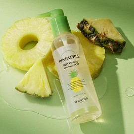 skin food NEWSmooth Skinfood Pineapple Baja Peeling Cleansing Oil 200ml 4073599 / NEW매끈결 스킨푸드 파인애플 바하 필링 클렌징오일 200ml 4073599
