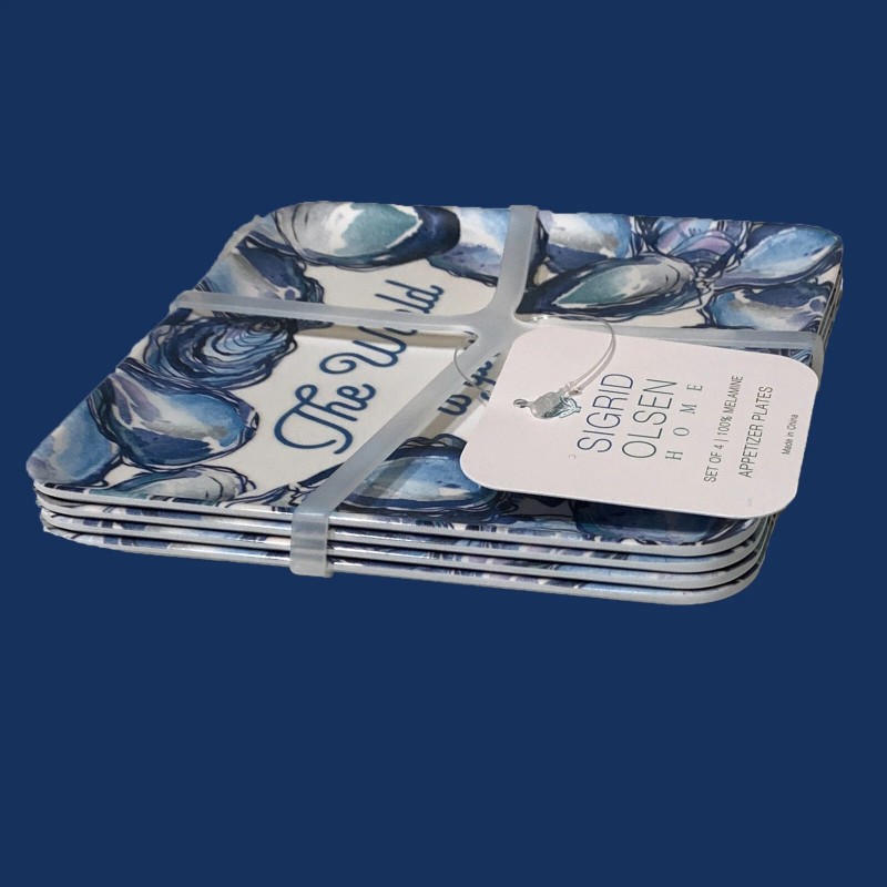 Sigrid Olsen 4 SIGRID OLSEN 6" Square Melamine Appetizer Side