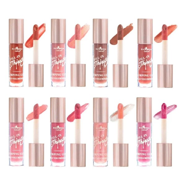 Colección Completa de 8 Brillo Gloss Para Labios Fill-In Thirsty