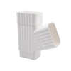 Downspout Y Shape Connector, White PVC Gutter Downspout Extensions for