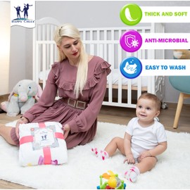 Happy Chlea® Monate Baby Blanket for Newborn, Male and Female, Original Gift for Neommom, Photo Blanket, Children, Gift Idea for Babies, Certified (Unicorn)