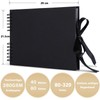 Kaszoo Photo album for self-design, DIY, 80 black pages, can