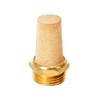 Beduan 3 Pcs Pneumatic Brass Exhaust Muffler Filter, 3/8" Male