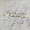 Set of 4 Gold rings,Stacking rings,knuckle rings,thin ring,tiny ring,size 6.5
