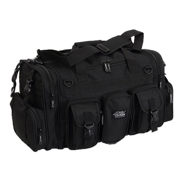 NPUSA Mens Large 22" Inch Black Duffel Duffle Military Molle Tactical Gear Shoulder Strap Travel Bag