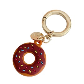 JOZMMZEOOA Case for AirTags Pendant, Soft TPU Case with Key Ring, Compatible with AirTag Tracker, Airtags Key Ring, Mini Case for AirTags Tracker, Scratch-Resistant, Washable, brown, Unit size