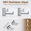 APLusee Swivel Towel Hook Polished Chrome 2 Pack, 304 Stainless