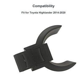 Cup Holder Insert Divider Fit for Toyota Highlander 2014 2015 2016 2017 2018 2019 2020 Replaces Part # 55618-0E200-C0