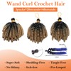 S-noilite Jamaican Bounce Crochet Hair 6 inch,Jumpy Wand Curls Short