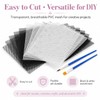24 Sheets White Fursuit Eye Plastic Mesh with 2 Painting