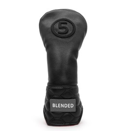 BAIRBRE Golf Club Covers Black Golf Head Covers Driver Covers Fariway Wood Headcover Hybrid Covers Leather 3 Wood Headcover Golf Headcover with Number Tag for All Brand