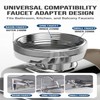 1080° Rotating Faucet Extender for Bathroom & Kitchen Sink, Dual