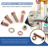 Glarks 112Pcs 3/8"-16 Grade 8 Coarse Thread Hex Bolt, Nut,